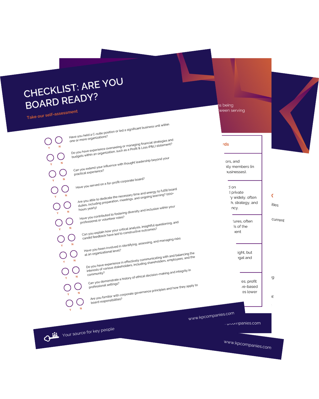 YOUR GUIDE TO BOARD READINESS tools